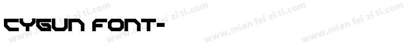 CYGUN font字体转换
